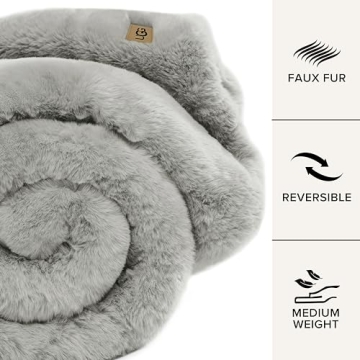 Luxury UGG Faux Fur Throw Blanket - Soft & Machine Washable