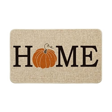 Artoid Mode Home Pumpkin Decorative Doormat, Seasonal Fall Harvest Vintage Thanksgiving Low-Profile ...