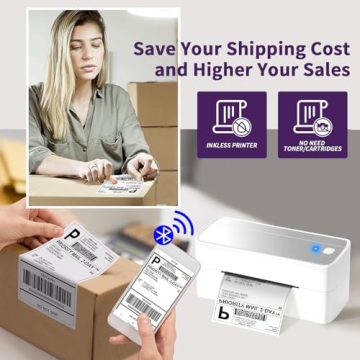 ASprink 241BT Bluetooth Shipping Label Printer