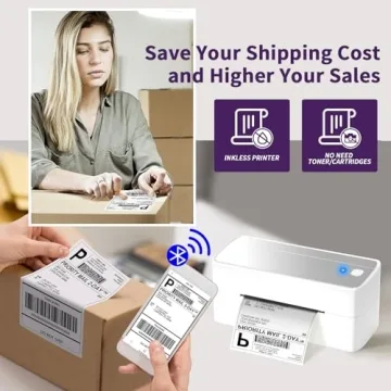 ASprink 241BT Bluetooth Shipping Label Printer