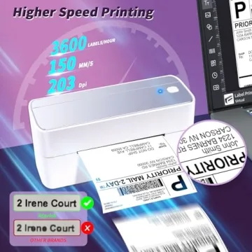 ASprink 241BT Bluetooth Shipping Label Printer