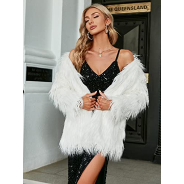 Stylish Women's Long Sleeve Faux Fur Coat for Winter