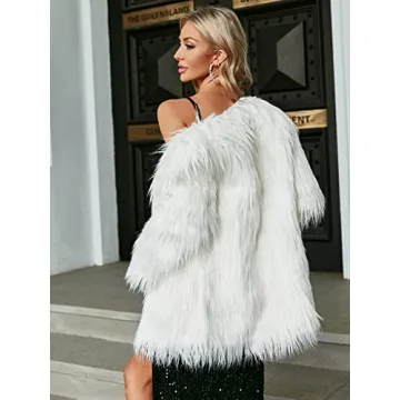 Stylish Women's Long Sleeve Faux Fur Coat for Winter