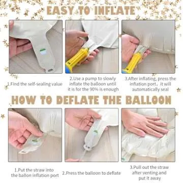 40 Inch Cream Letter Balloons for All Occasions