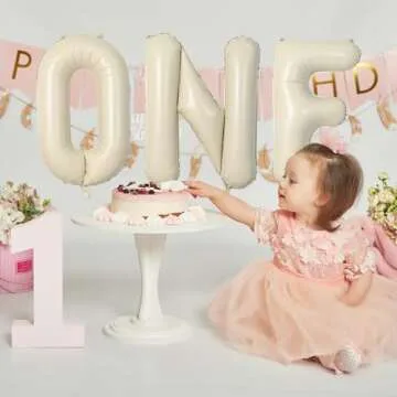 40 Inch Cream Letter Balloons for All Occasions