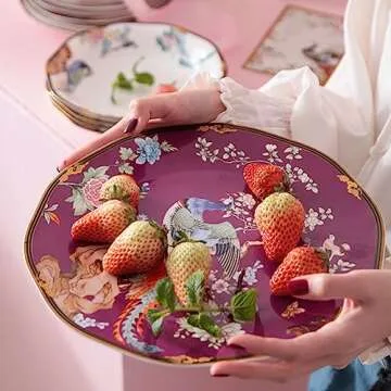 Elegant ACMLIFE Bone China Dinnerware Set for Kitchen