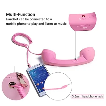 Oweisong Unique Pink Telephone Purse for Fun Style