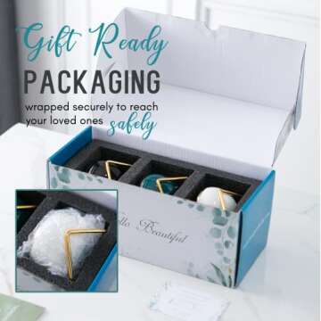 PeraBella Boss Gifts for Women -Gifts for Female Boss, Boss's Day Gifts - Boss Lady Gifts for Women - New Boss Gifts for Women - Birthday Gifts for Boss - Best Boss Ever Gifts Succulent Pots - 3 Pcs