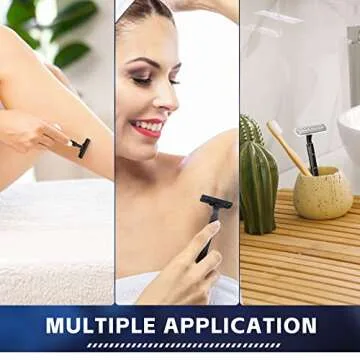 Jutom 200 Pcs 200 Pcs Twin Blade Disposable Steel Razors Bulk for Men Women Homeless Stainless Shaving Razor with Clear Safety Cap for Hotel Travel Camping Charity Apartment