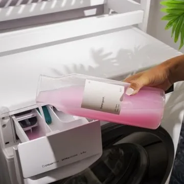 KIVY Glass Detergent Dispenser Set of 4 with Labels