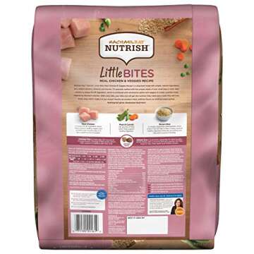 Rachael Ray Nutrish Little Bites Dry Dog Food, Chicken & Veggies Recipe for Small Breeds, 14 Pounds