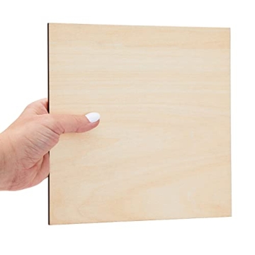 8 Pack 8x8 Wood Squares for DIY Crafts and More