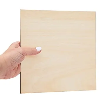 8 Pack 8x8 Wood Squares for DIY Crafts and More