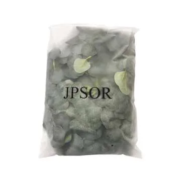 JPSOR 5 Pack Artificial Eucalyptus Garland Greenery Eucalyptus Vines Artificial Silver Dollar Eucalyptus Strands for Mantle Table Wedding Party Garden Home Decoration