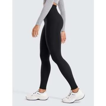 CRZ Yoga Women's Thermal Fleece Lined Leggings for Winter