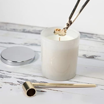 Chic Gold Candle Wick Trimmer and Snuffer Set for Gifts