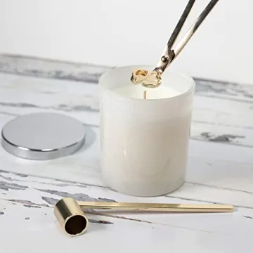 Chic Gold Candle Wick Trimmer and Snuffer Set for Gifts