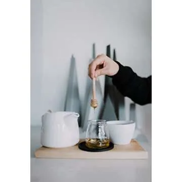 Elegant Honey Dipper Wooden Stick for Perfect Drizzling