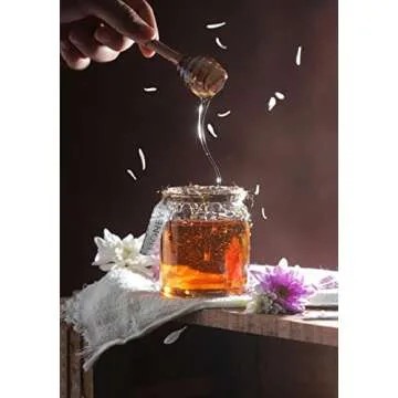 Elegant Honey Dipper Wooden Stick for Perfect Drizzling