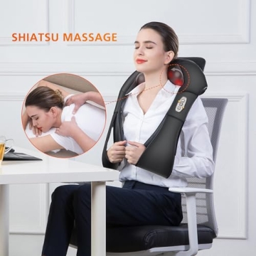 Shiatsu Neck & Shoulder Massager - Snailax with Heat