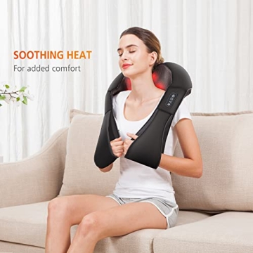 Shiatsu Neck & Shoulder Massager - Snailax with Heat