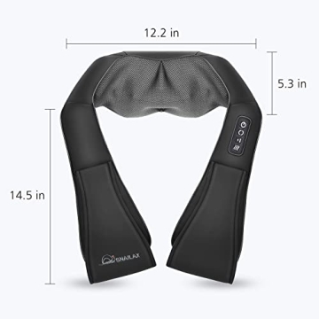 Shiatsu Neck & Shoulder Massager - Snailax with Heat