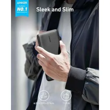 Anker Portable Charger, PowerCore Essential 20K Battery Pack with Fast Charging and Dual USB Ports