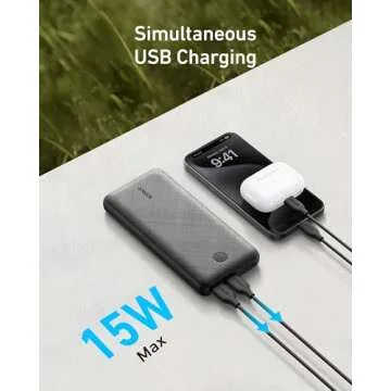 Anker Portable Charger PowerCore Essential 20K with Fast Charging