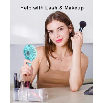 TriPole Mini Handheld Fan Portable USB Rechargeable Cool