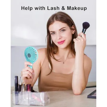 TriPole Mini Handheld Fan Portable USB Rechargeable Cool