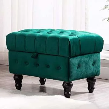 Stylish Artechworks Velvet Storage Ottoman for Home
