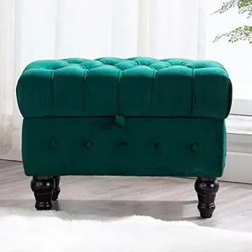 Stylish Artechworks Velvet Storage Ottoman for Home