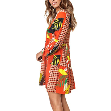 Amoretu Women's V Neck Swing Dress for All Occasions