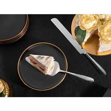 Bergamo 9-Piece Hammered Hostess Serving Set for Events