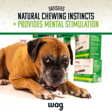 Wag Dental Chews for Dogs - Large Size, 24 Count