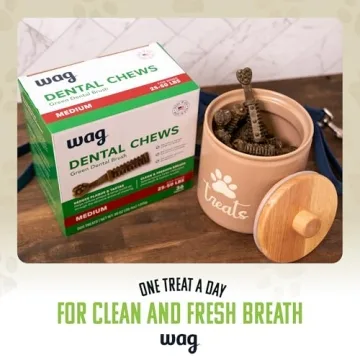 Wag Dental Chews for Dogs - Large Size, 24 Count