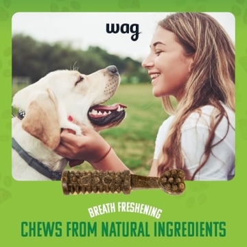 Wag Dental Chews for Dogs - Large Size, 24 Count