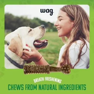 Wag Dental Chews for Dogs - Large Size, 24 Count