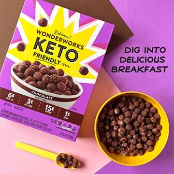 Wonderworks Keto Cereal - Chocolate - 3g Net Carbs - 10.2oz