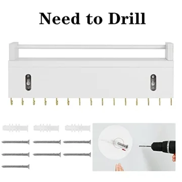 Zhithink Stylish Wall Mounted Jewelry Holder with Hooks