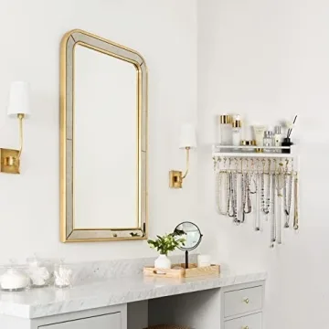 Zhithink Stylish Wall Mounted Jewelry Holder with Hooks