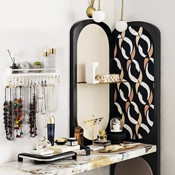 Zhithink Stylish Wall Mounted Jewelry Holder with Hooks