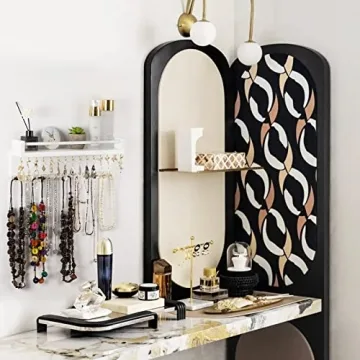 Zhithink Stylish Wall Mounted Jewelry Holder with Hooks