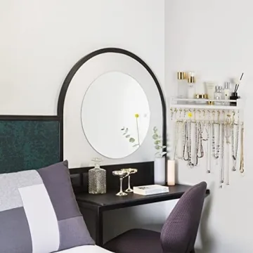 Zhithink Stylish Wall Mounted Jewelry Holder with Hooks