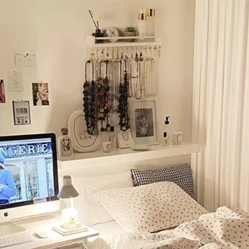 Zhithink Stylish Wall Mounted Jewelry Holder with Hooks