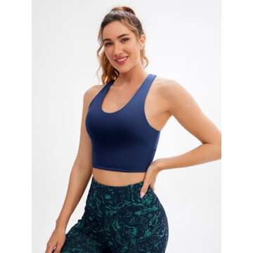 JOYSPELS Women’s Criss-Cross Sports Bra for Comfort