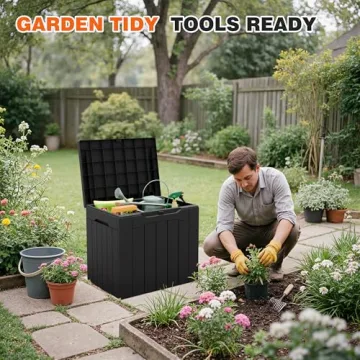 Acurax 32 Gallon Waterproof Deck Box Storage Solution