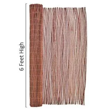 Eco-friendly Willow Rolled Panel Fence for Gardens