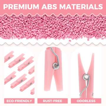 100PCS Baby Shower Clothespins for Party Games and Crafts