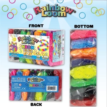 Rainbow Loom Treasure Box NEON Edition, Create with 8000 Bands